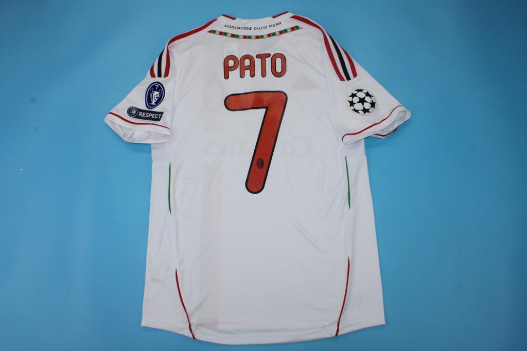Alexandre Pato 7 - Milan 2011-2012 Away White Retro Jersey Trikot
