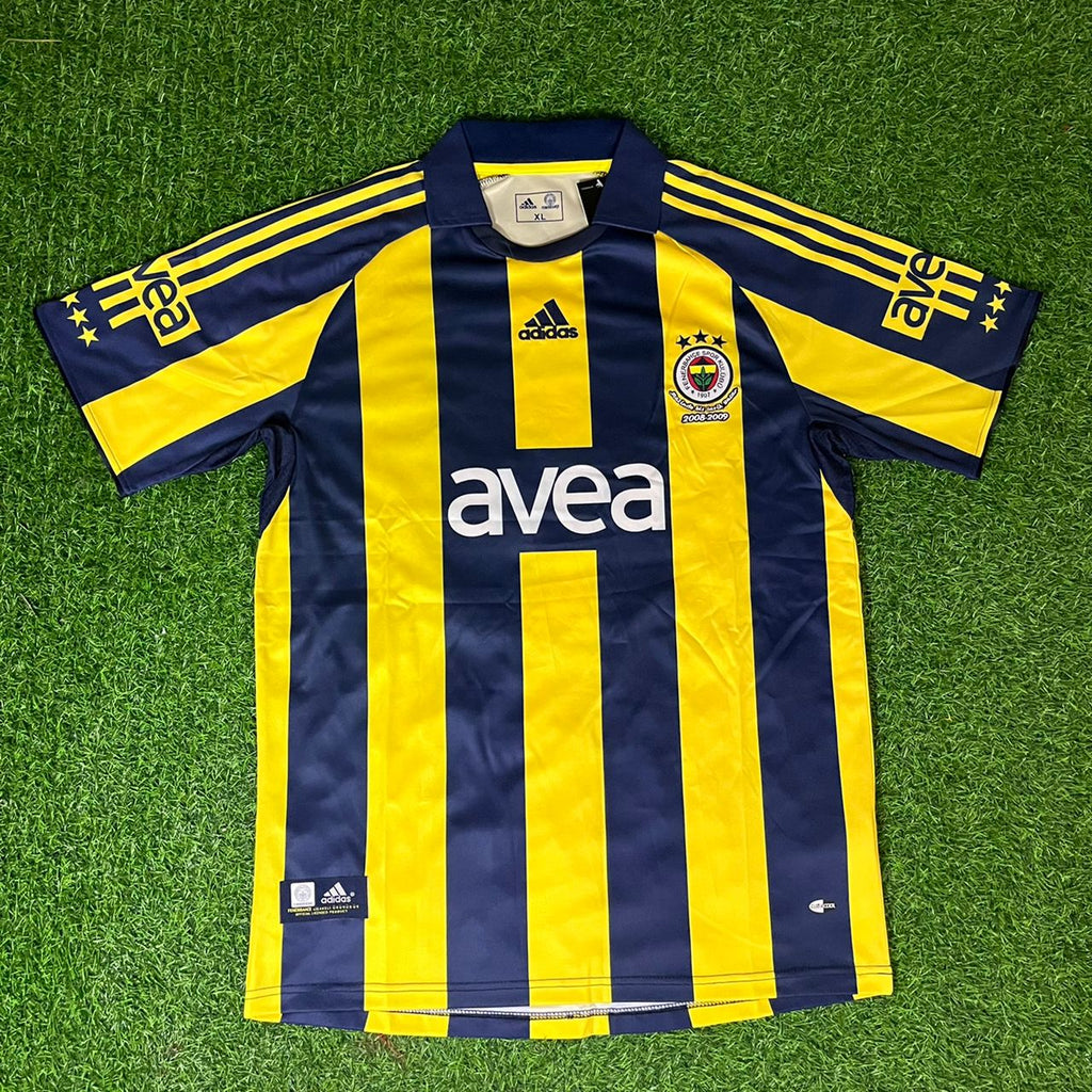 Fenerbahçe 2008-2009 weißes Retro-Trikot – | Trikot | Maillot Fußballtrikot