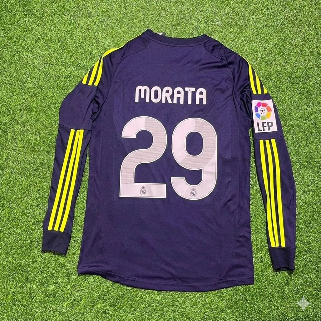 Álvaro Morata 29- Real Madrid 2012/2013 Auswärts Langarm Fußballtrikot