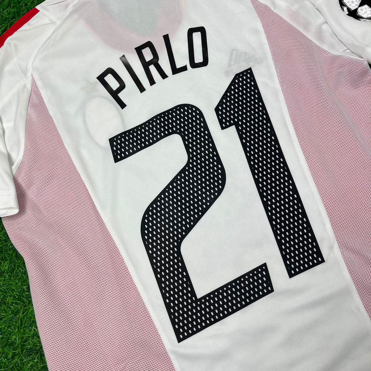 Andrea Pirlo AC Milan 2003 Champions League Final White Retro Football Jersey