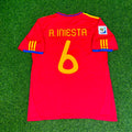Andrés Iniesta #6 Spanien 2010 WM Retro Trikot
