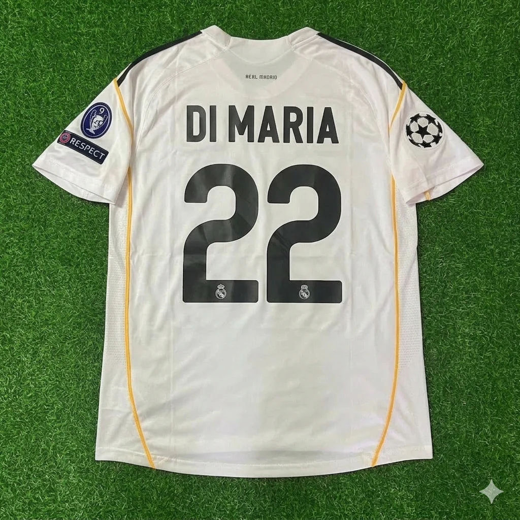 Angel Di Maria Real Madrid 2009 2010 Retro Trikot Fußballtrikot