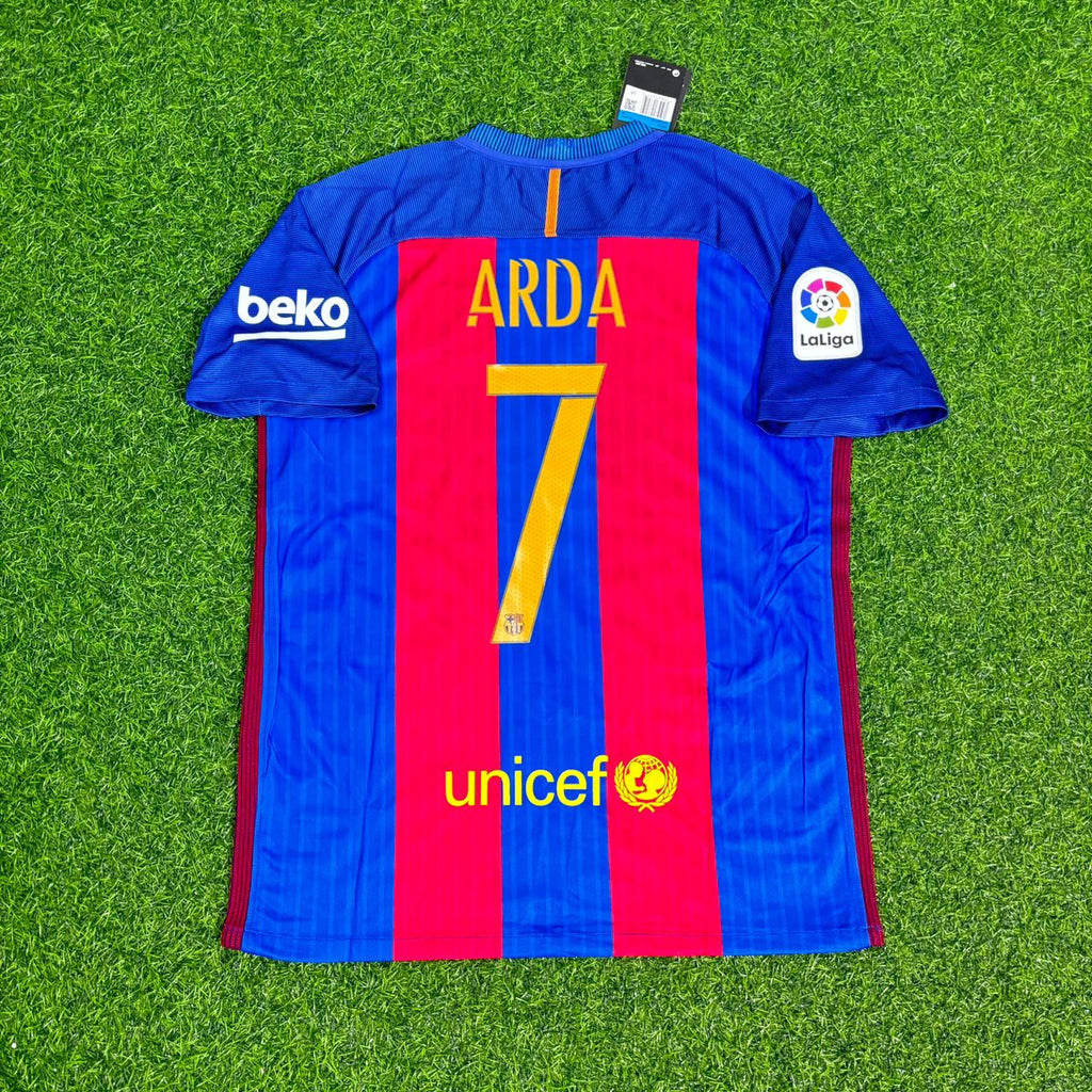 Arda Turan – Barcelona 2016/17 Home Retro Jersey Trikot Maillot Soccer Shirt