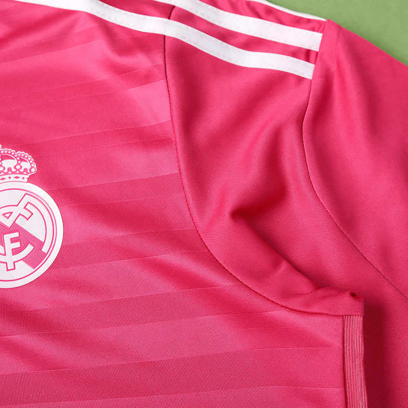 Real Madrid C.F. 2014-2015 Season Away Pink Retro Football Jersey Trikot Maillot