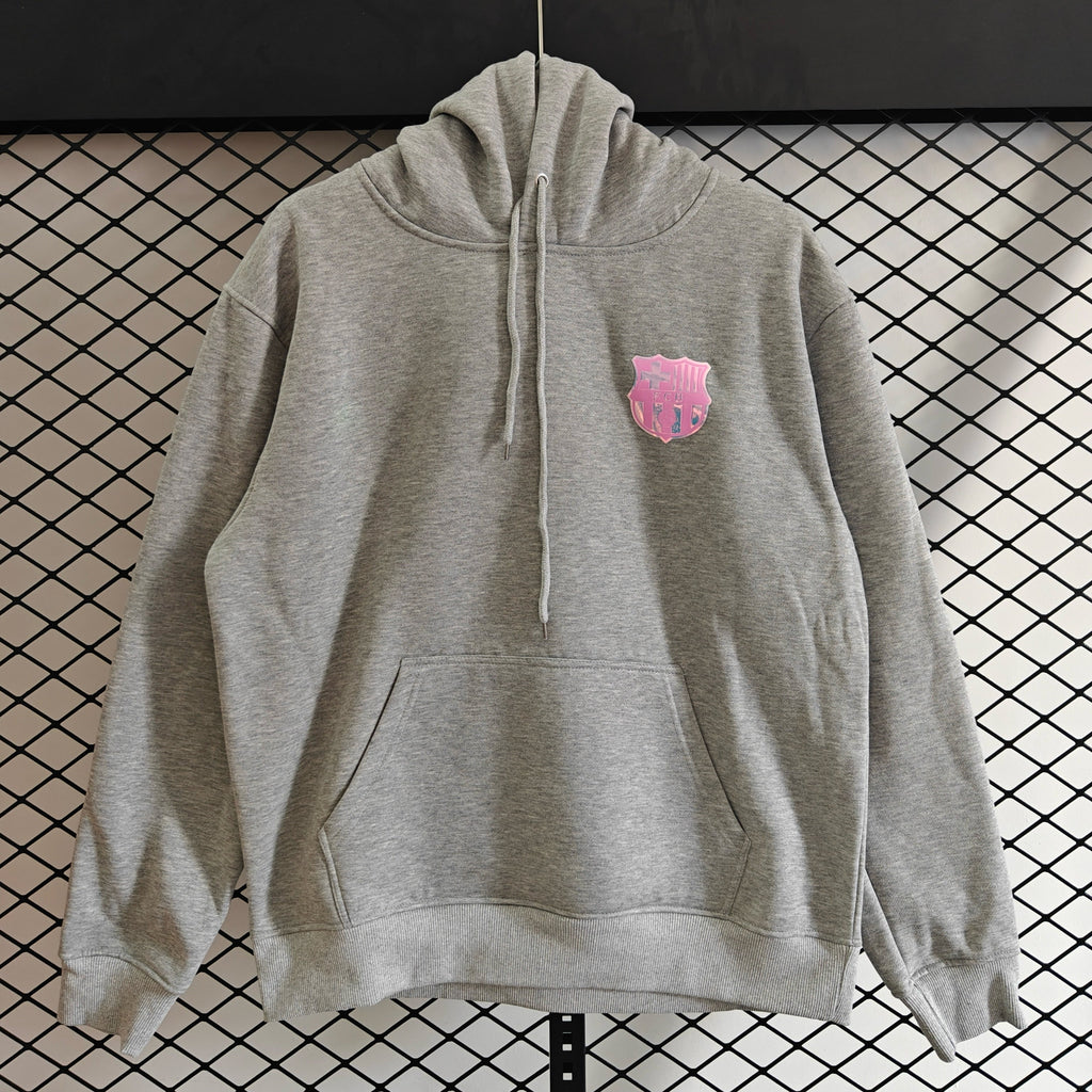 Barcelona - Hoodie Winter Fleece-Fußball-Kapuzenpullover