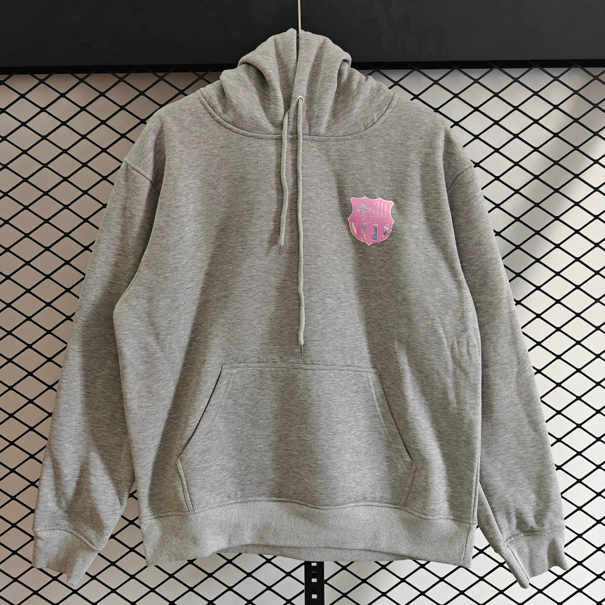 Barcelona - Hoodie Winter Fleece-Fußball-Kapuzenpullover