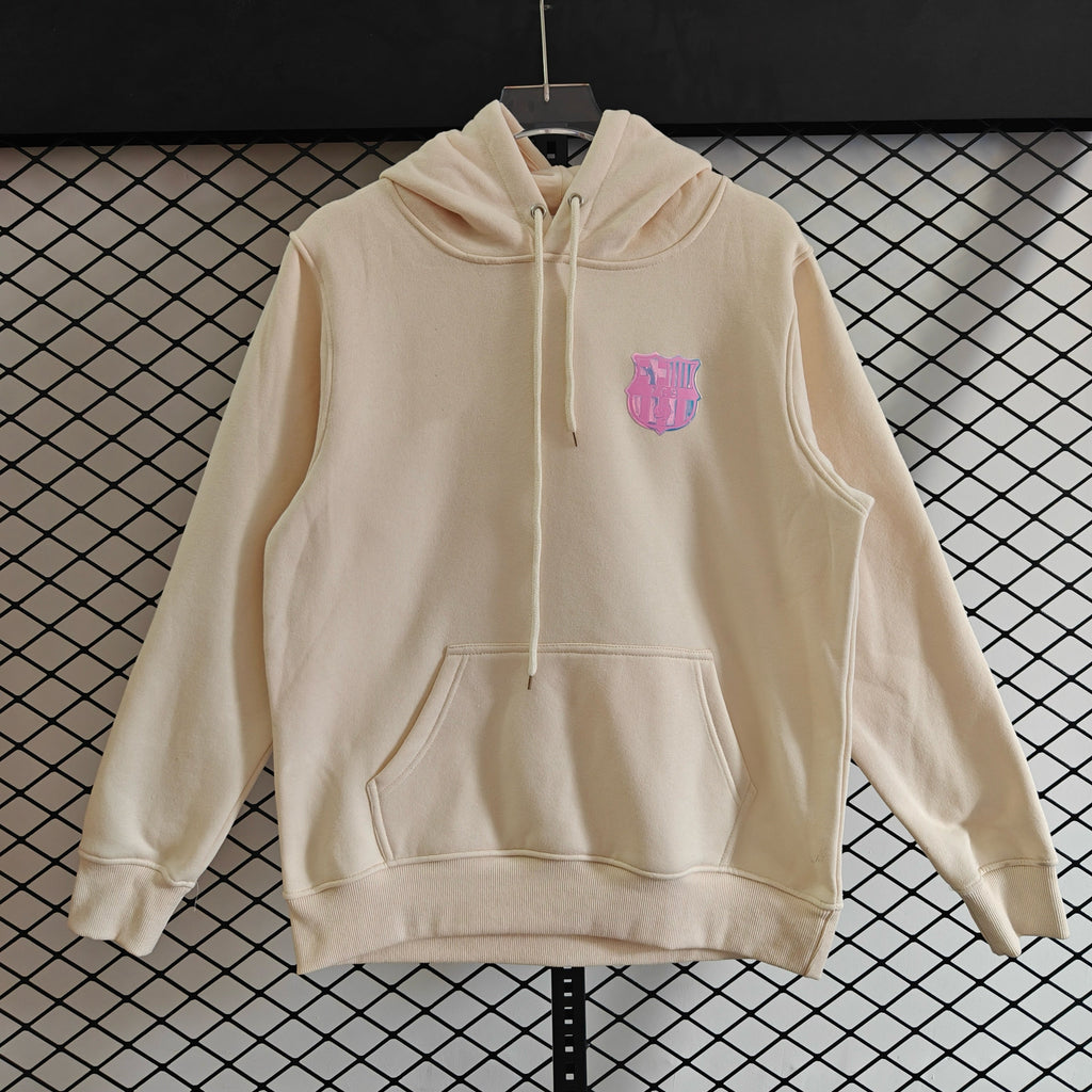 Barcelona - Hoodie Winter Fleece-Fußball-Kapuzenpullover
