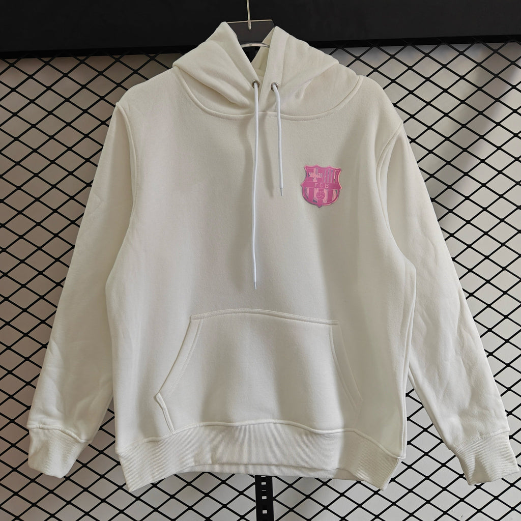 Barcelona - Hoodie Winter Fleece-Fußball-Kapuzenpullover