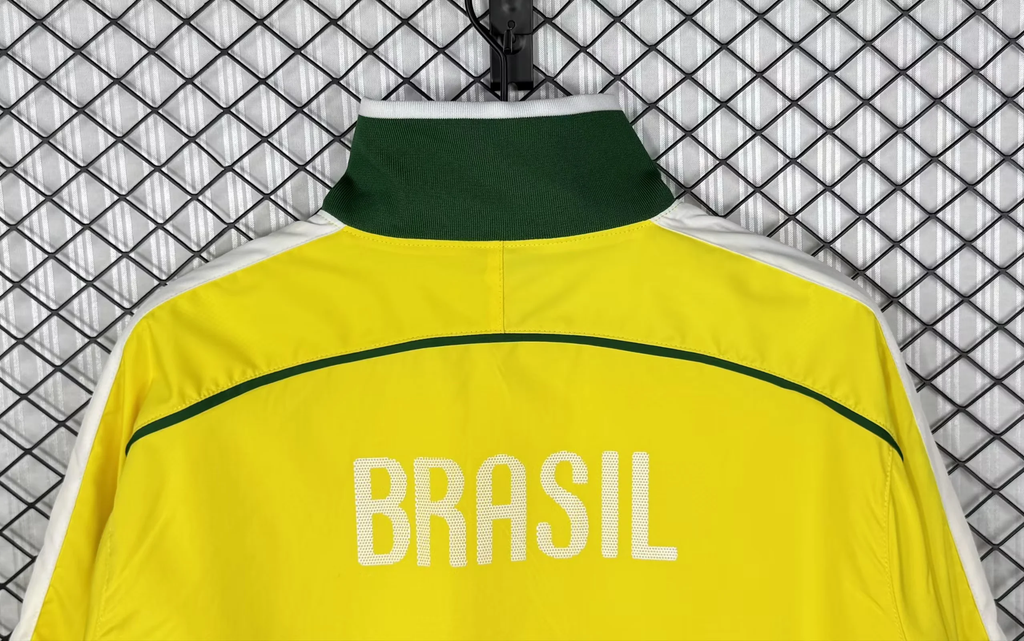 Brasilien 2010/2011 Gelbe Retro Windjacke