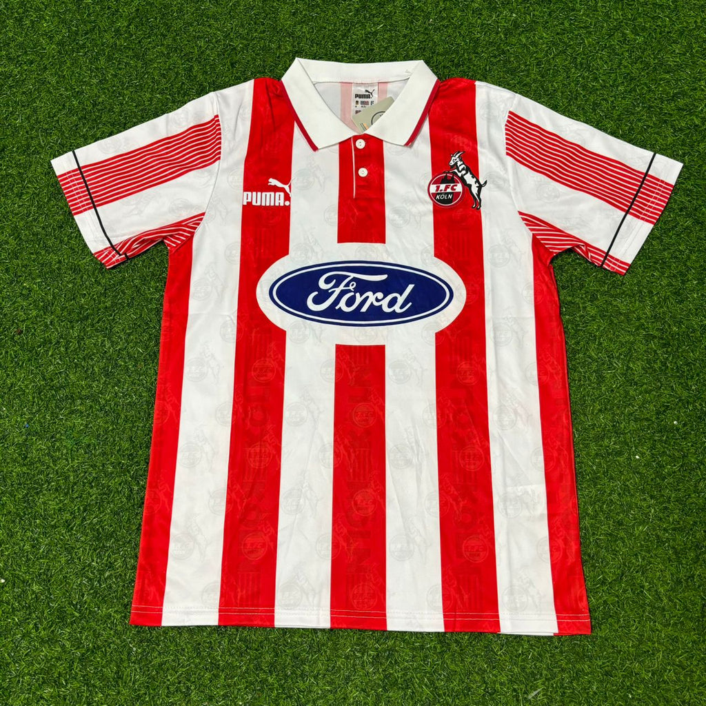 Carsten Jancker #19 FC Köln Retro Trikot Fußballtrikot