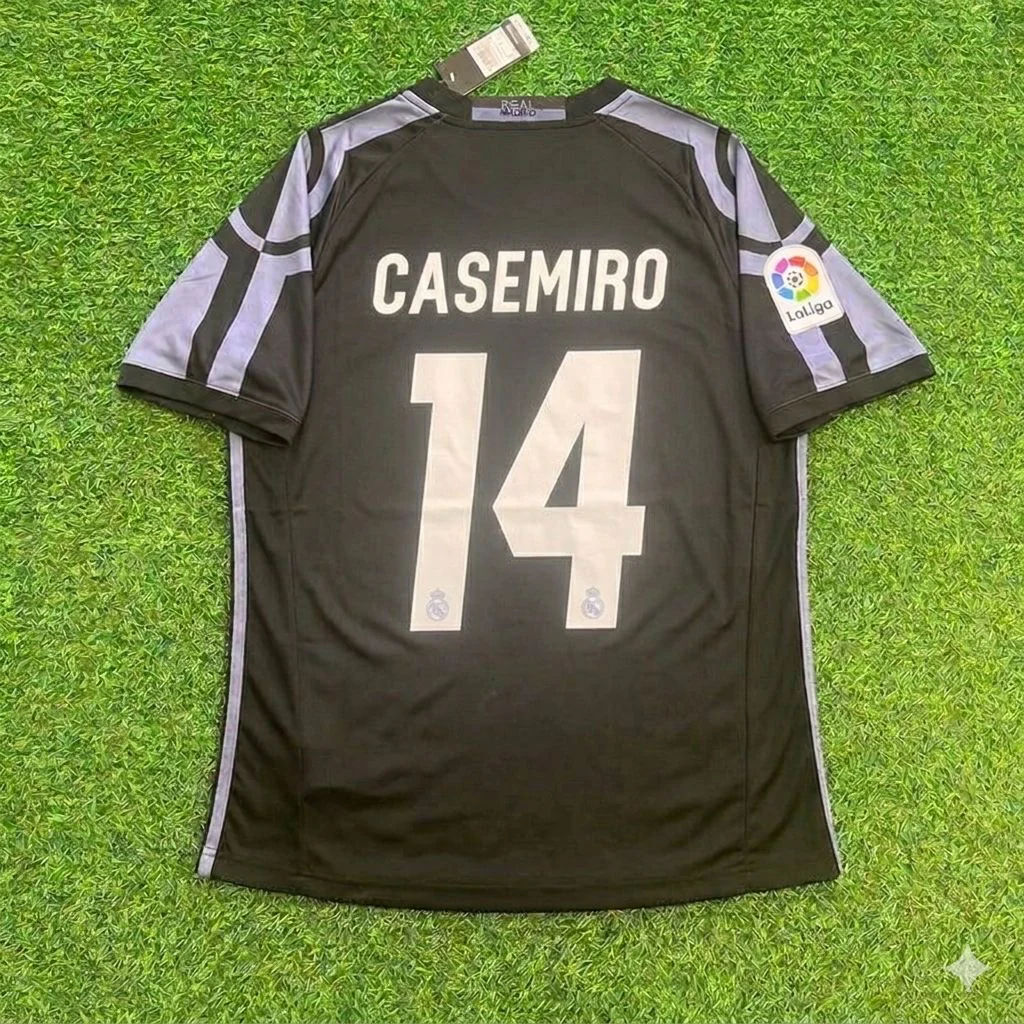 Casemiro 14 – Real Madrid 2016 Schwarzes Retro-Fußballtrikot