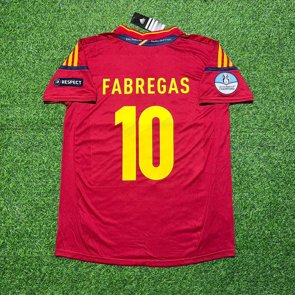 Cesc Fabregas Spain EURO 2012 Final Retro Football Jersey Kit