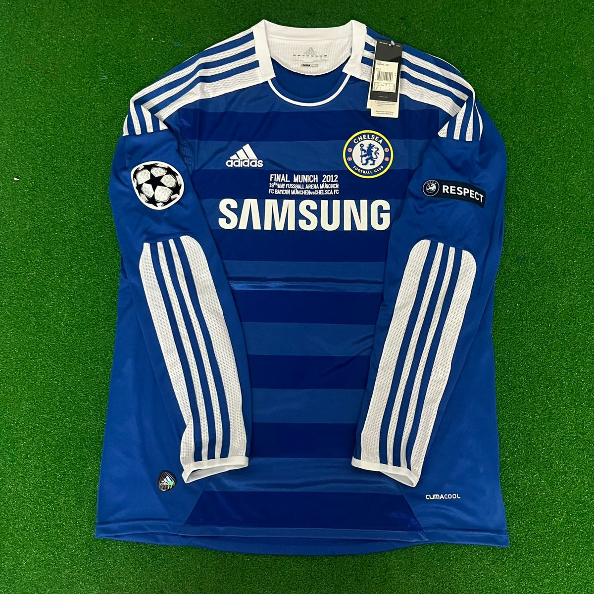 Didier Drogba Chelsea Champions League 2012 München Finale Retro Langarmtrikot