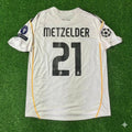 Christoph Metzelder Real Madrid 2009 2010 Retro Jersey Soccer Shirt Trikot