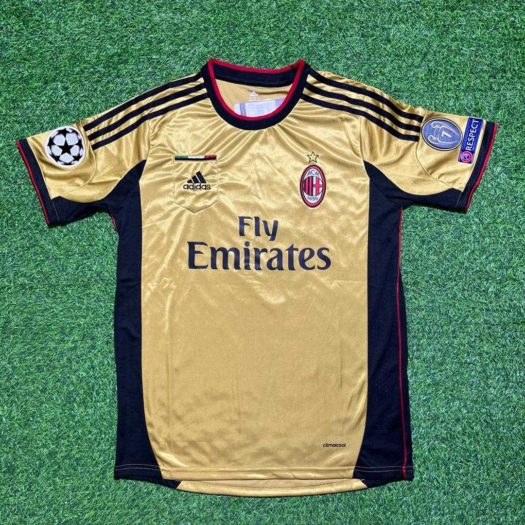 Clarence Seedorf #10 AC Mailand Gold Retro Trikot Jersey