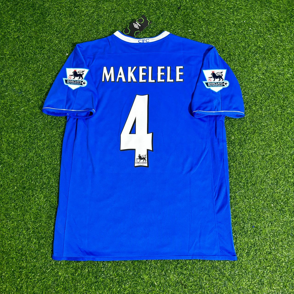 Claude Makelele Chelsea 2003 2005 Saison Heim Marineblau Retro Trikot Fußballshirt