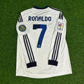 Cristiano Ronaldo Real Madrid 2012-2013 Home Long Sleeve Retro Football Jersey