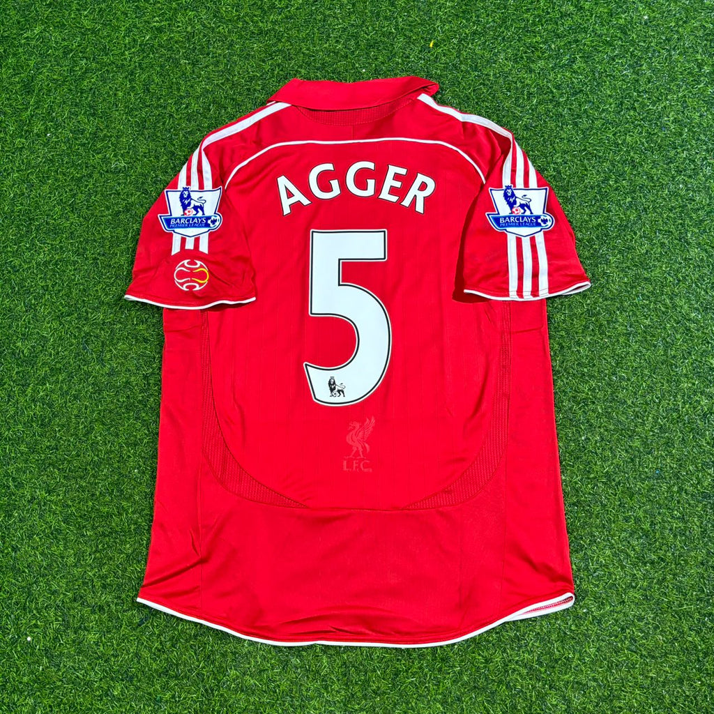 Daniel Agger Liverpool 2007/08 Premier League Jersey Trikot Maillot