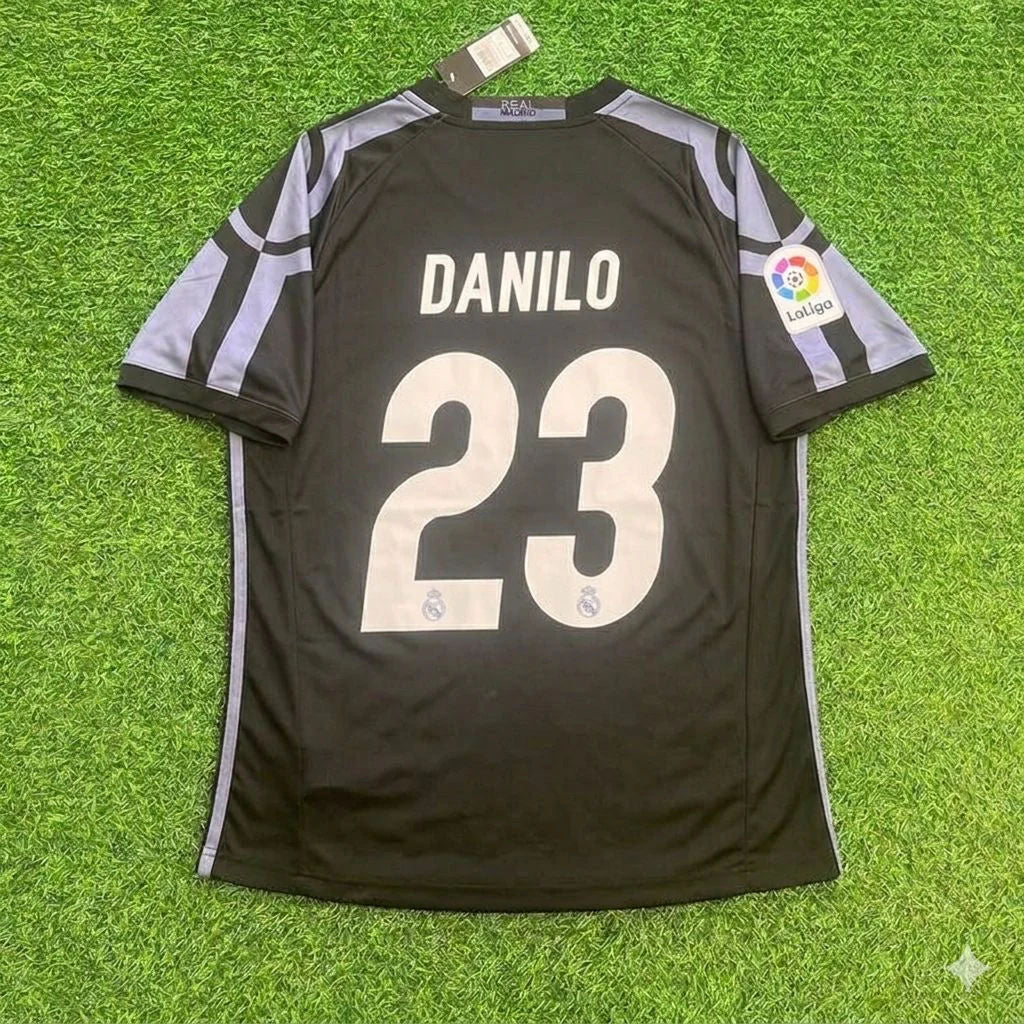 Danilo 23 – Real Madrid 2016 Retro-Fußballtrikot Schwarz