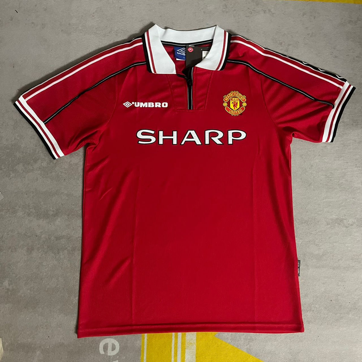 Ryan Giggs Manchester United 1999 Rotes Retro-Fußballtrikot