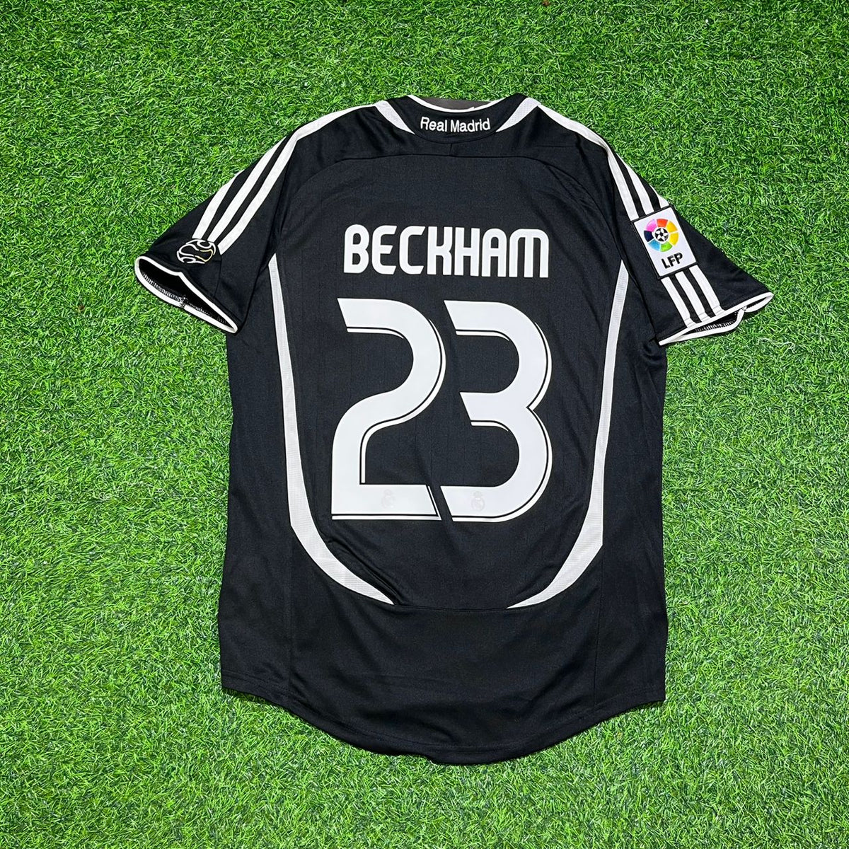 David Beckham Real Madrid 2006-2007 Schwarzes Trikot Fußballtrikot