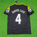 David Luiz Chelsea 2012 2013 Black Blue Retro Kit Jersey Trikot Maglia Maillot Soccer Shirt