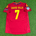 David Villa Spanien EM 2012 Finale Retro Fußballtrikot