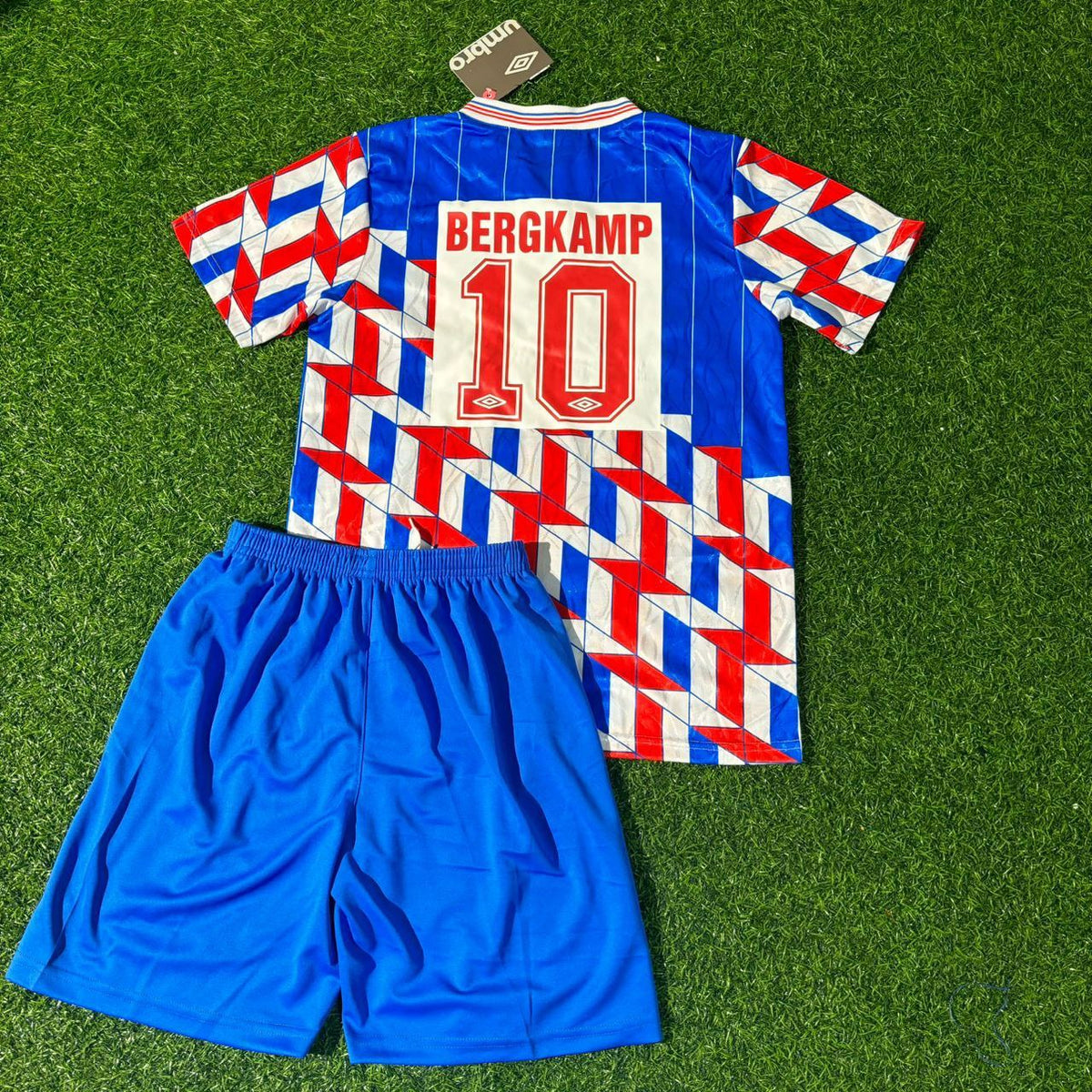 Dennis Bergkamp Ajax Retro-Fußballtrikot-Set