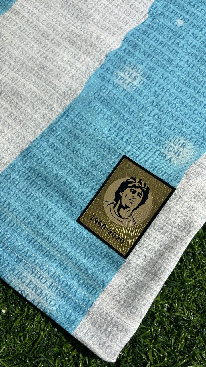 Diego Armando Maradona Argentinien Gedenk-Jubiläums-Fußballtrikot Trikot Maillot