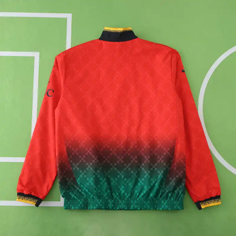 Mailand 2025-26 Wendbare Fußball-Windjacke