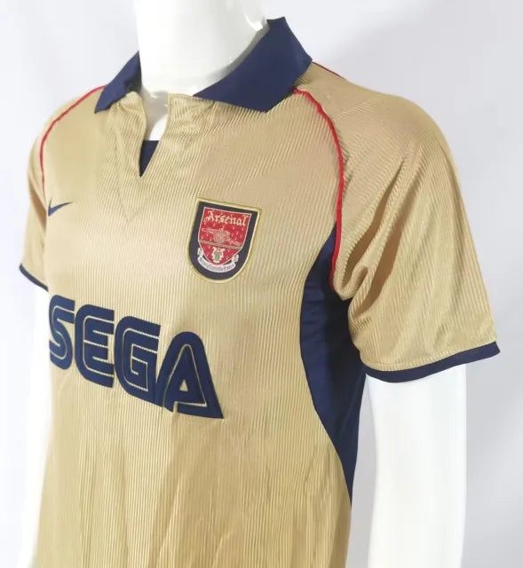 Arsenal 2001 2002 Retro Golden Jersey Trikot