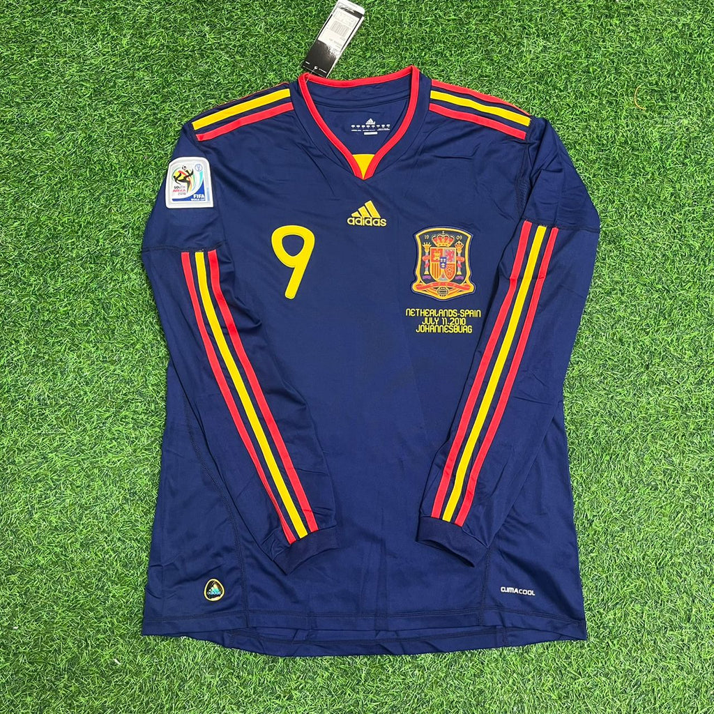 Fernando Torres 9 - Spanien WM-Finale 2010 Retro-Trikot