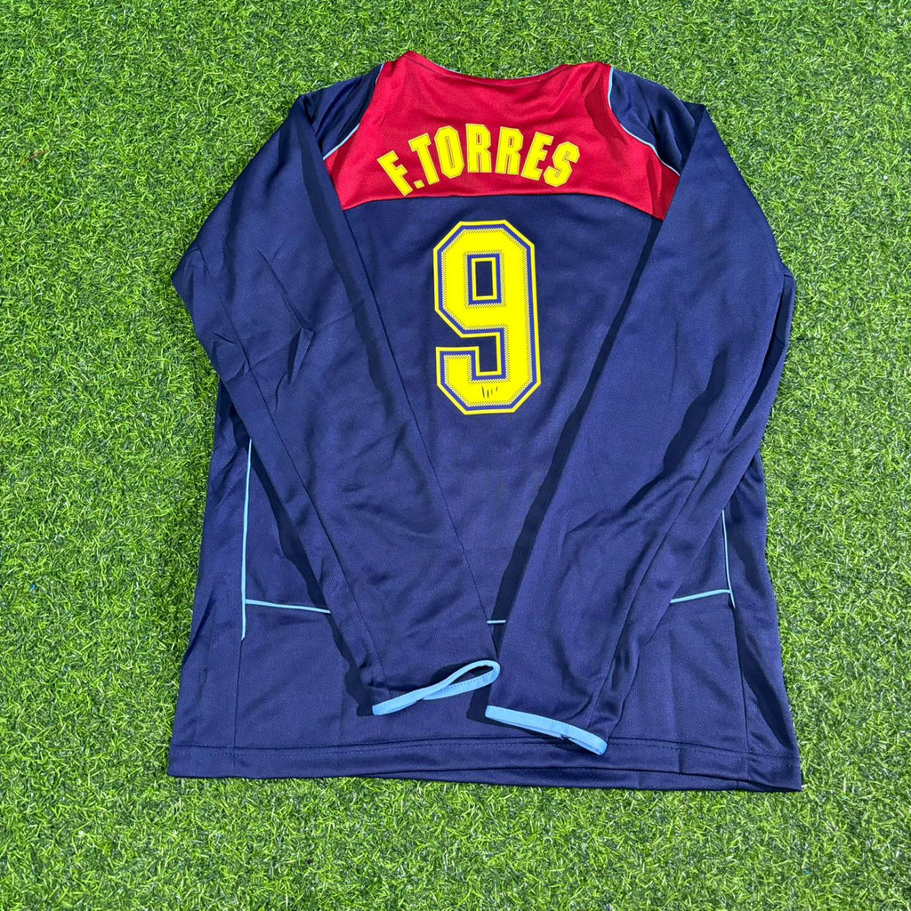 Fernando Torres Atlético Madrid Spider-Man 2003 Long Sleeve Kids Retro Football Jersey