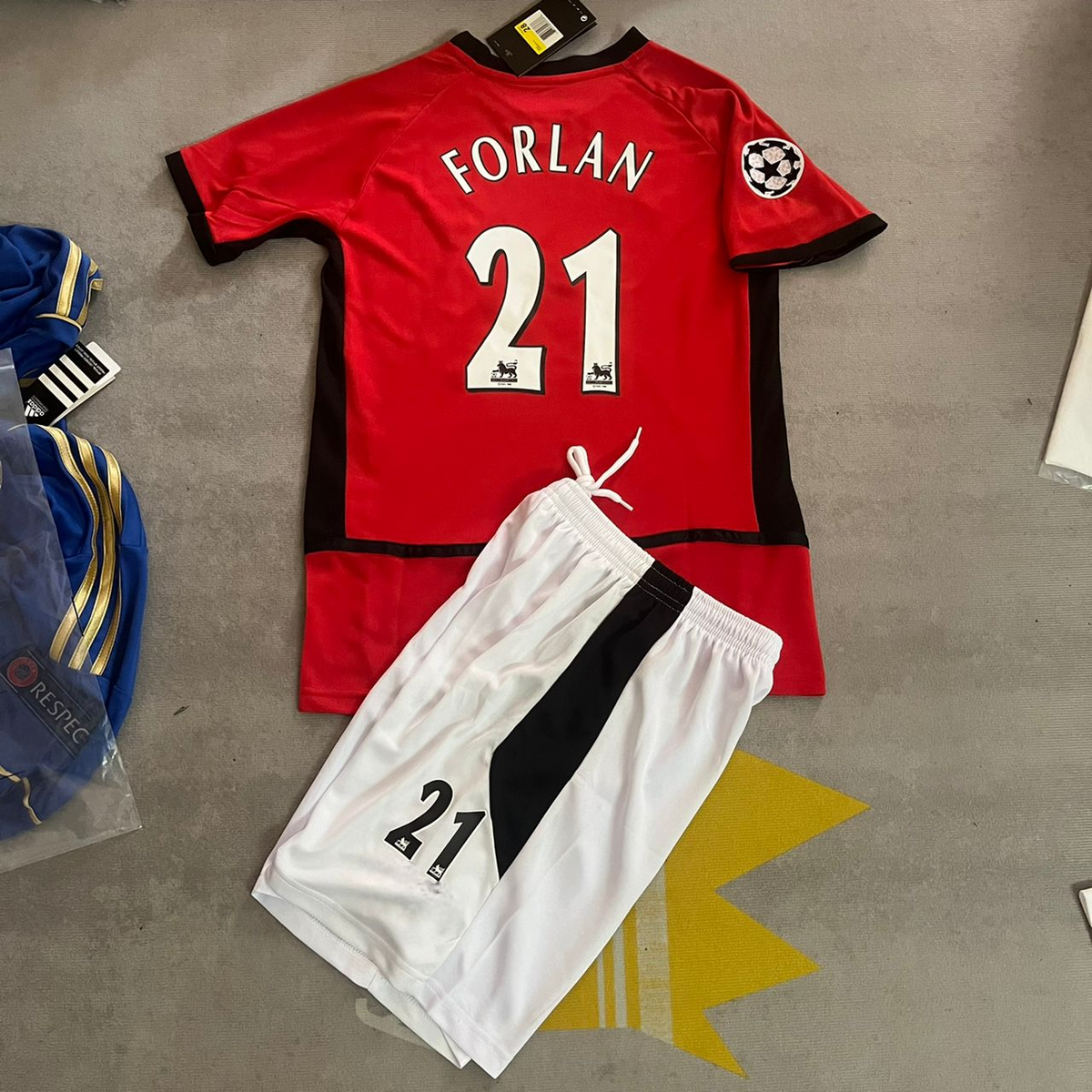 Diego Forlán Manchester United Kinder Heimtrikot