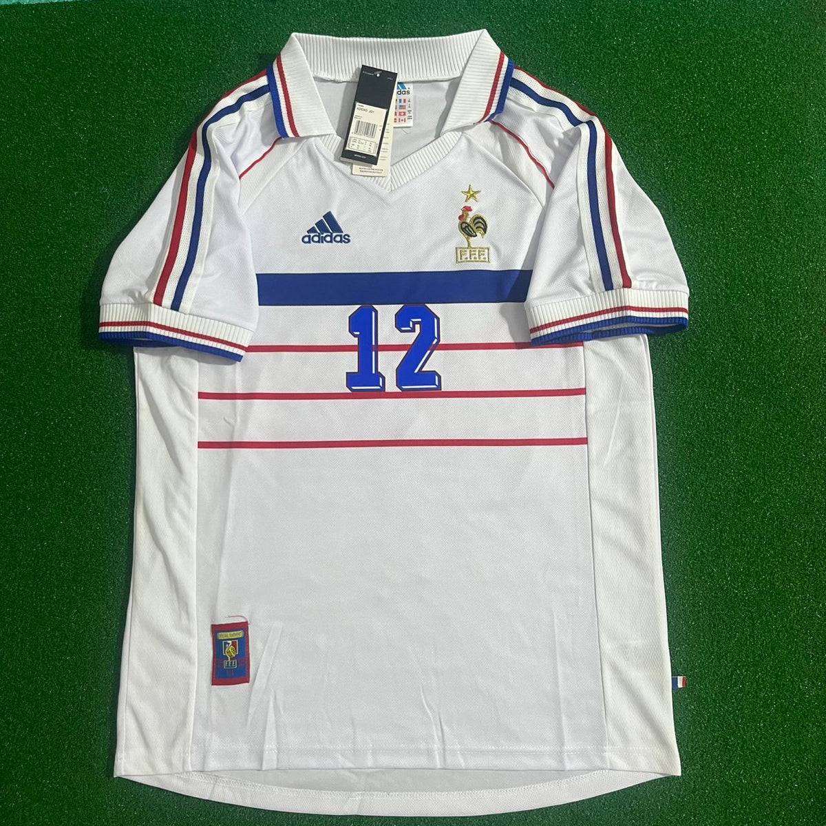 Thierry Henry – Frankreich 1998 Weltmeisterschaft Weißes Retro-Trikot – | Trikot | Maillot Retro