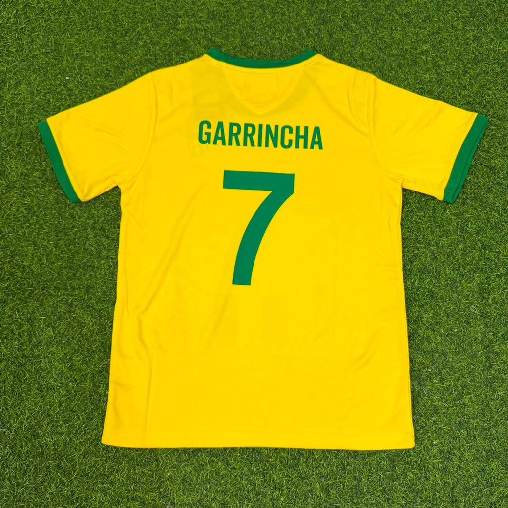Garrincha Brazil World Cup Kids Football Jersey