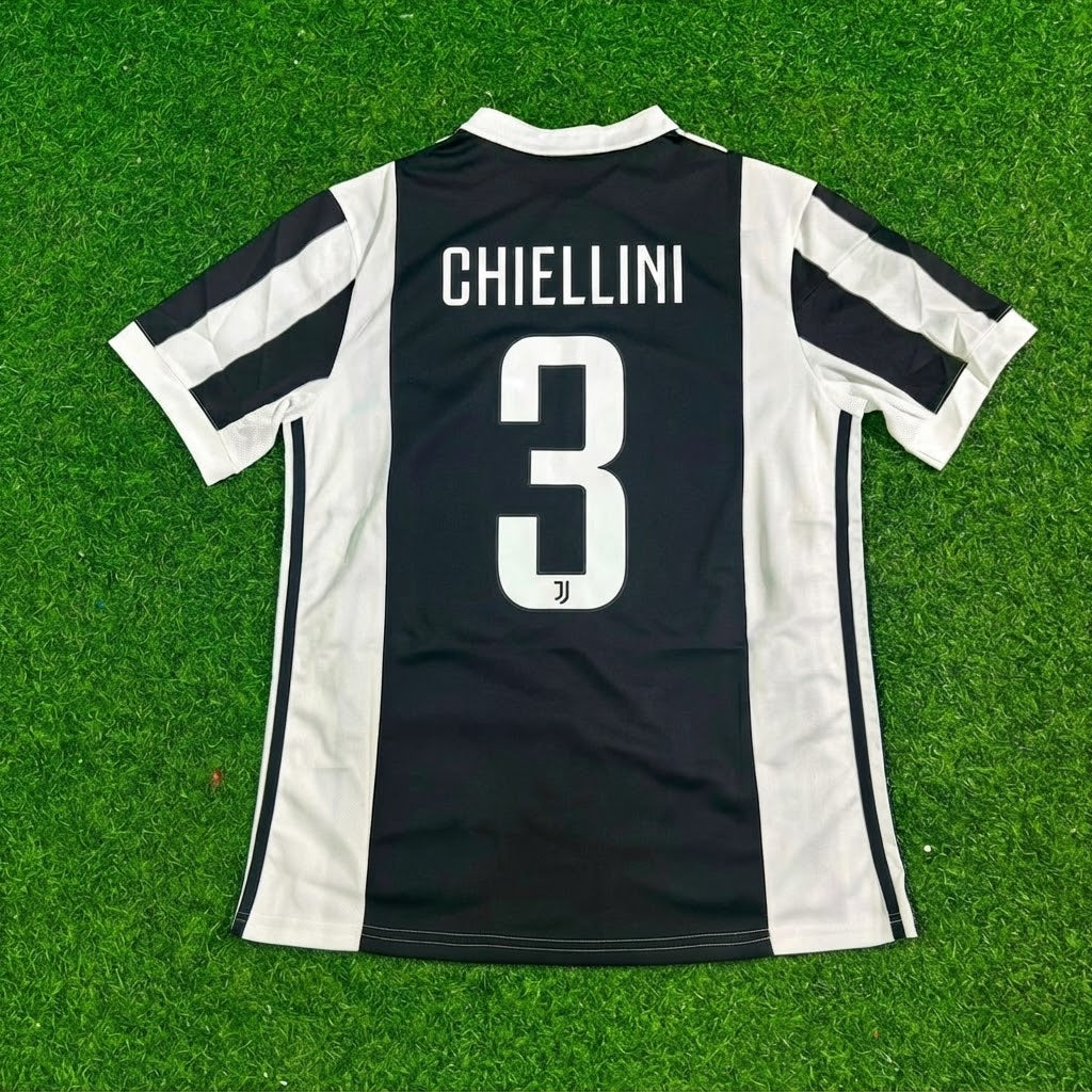 Giorgio Chiellini #3 Juventus 2017-2018 Retro Fußballtrikot