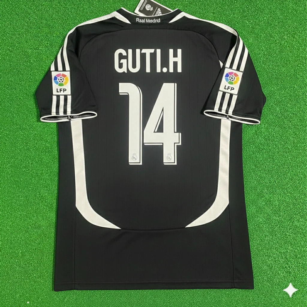 Guti Hernandez Real Madrid 2006-2007 Schwarzes Trikot Fußballtrikot