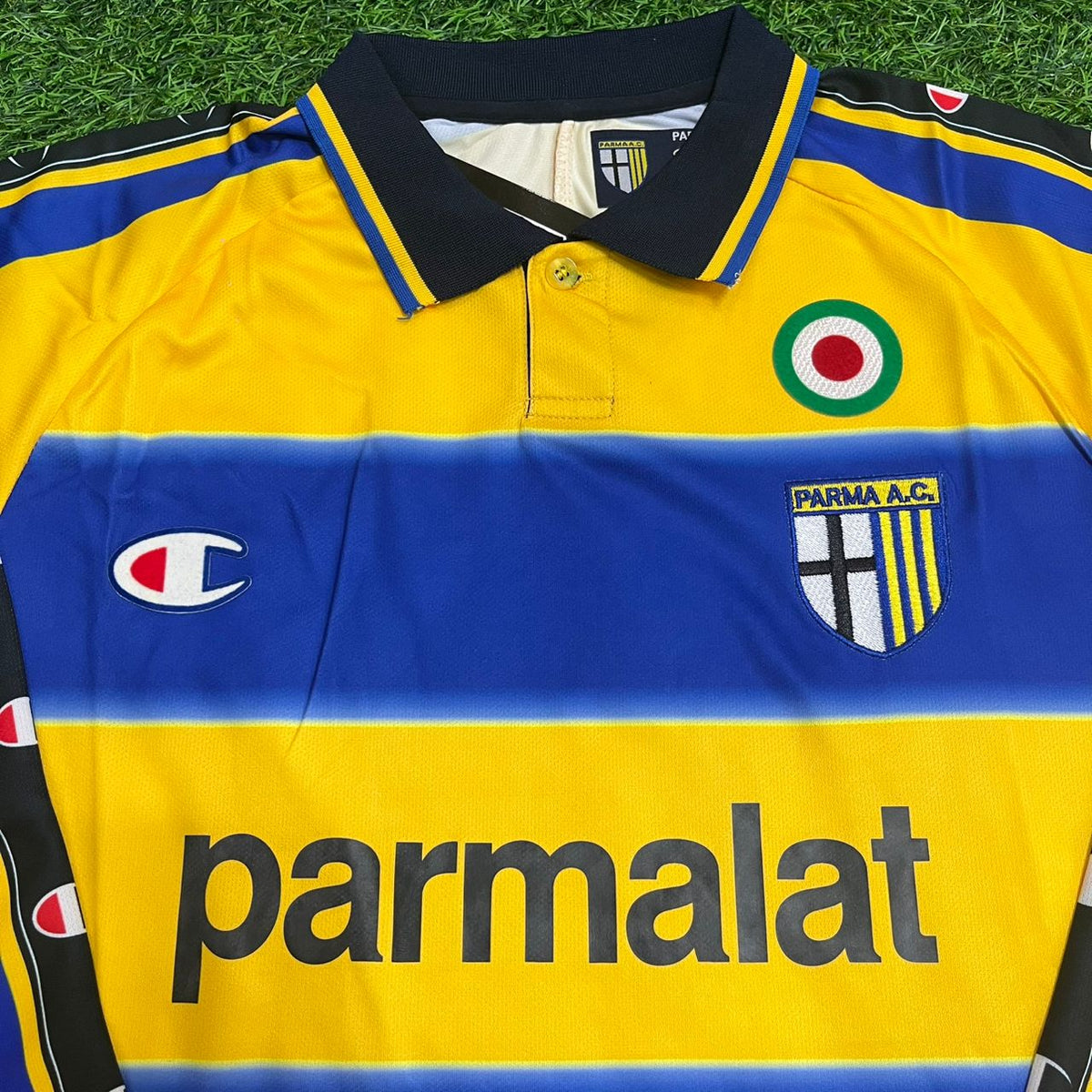 Hernán Crespo Parma 1999/2000 Retro Langarm Fußballtrikot