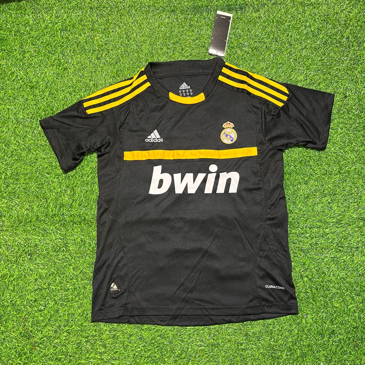 Iker Casillas Real Madrid 2011/2012 Torwart Schwarz Retro Fußballtrikot