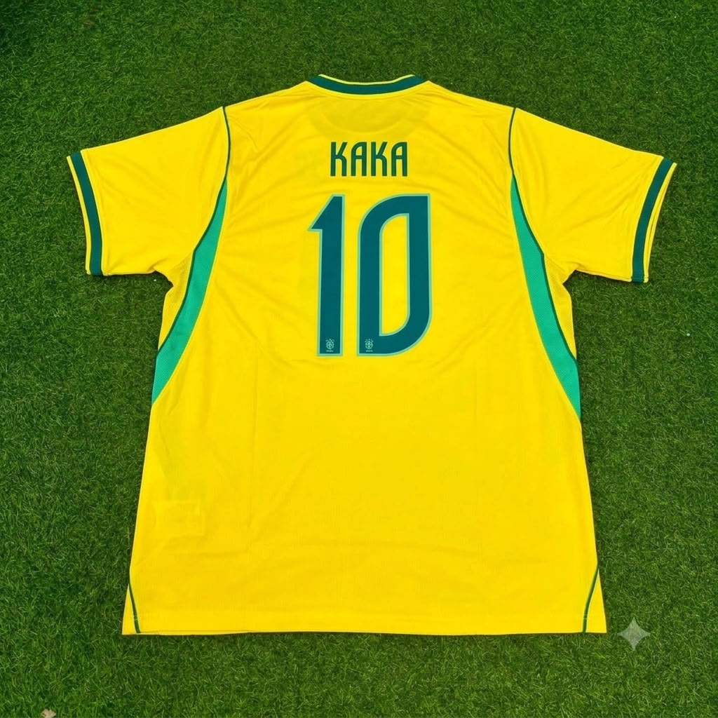 Kaka Leite Brasilien Gedenk-Sonder-Retro-Fußballtrikot-Set