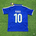 Kaka Leite Brasilien Blau Retro Fußballtrikot