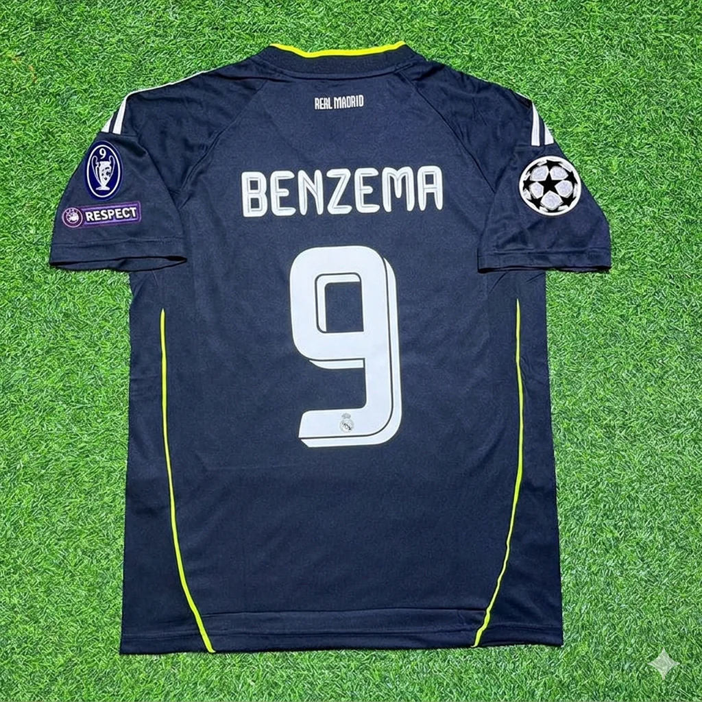Karim Benzema 9- Real Madrid 2010 2011 Retro Trikot