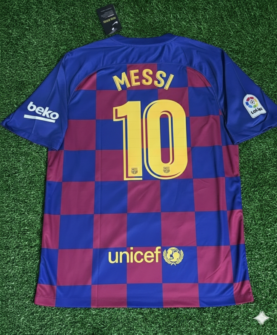 Lionel Messi – Barcelona 2019/20 Heim Retro Trikot Maillot Fußballtrikot