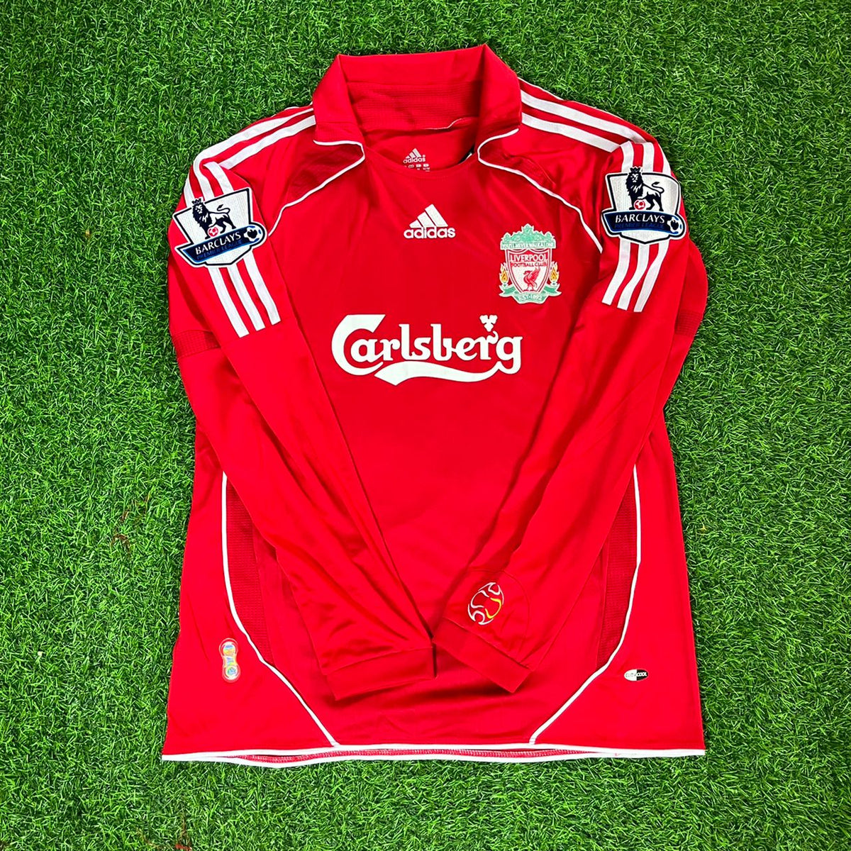 Peter Crouch Liverpool 2007-2008 Red Retro Kit Jersey Trikot Maillot Soccer Shirt