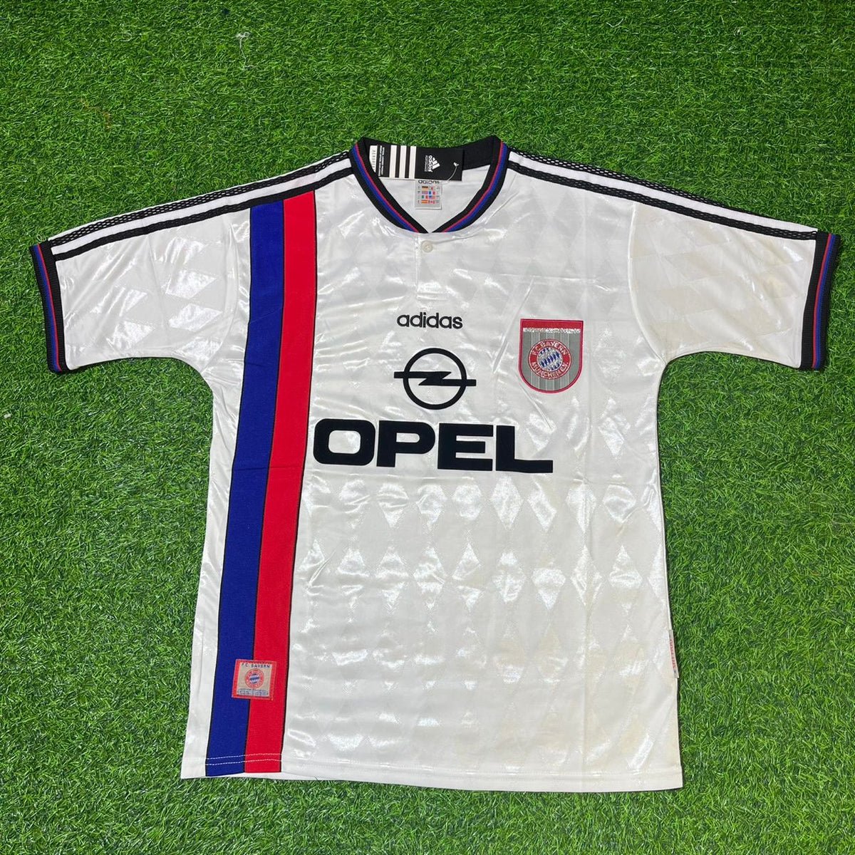 Lothar Matthäus FC Bayern München 1997–1998 Auswärts weiß Retro-Fußballtrikot-Set