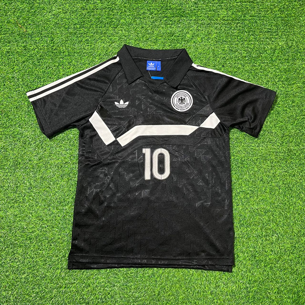 Lothar Matthäus Deutschland 1990 WM Schwarz Retro Fußballtrikot