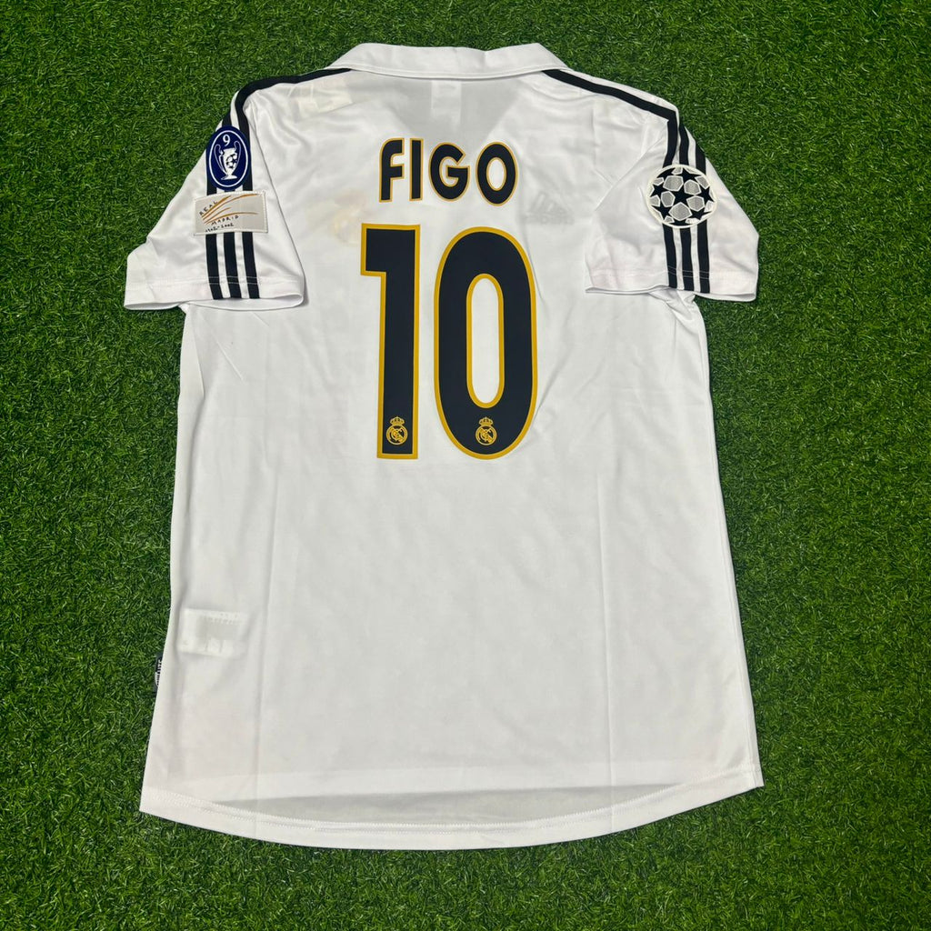Luís Figo #10 Real Madrid 2003 2004 Weißes Heim-Retro-Trikot