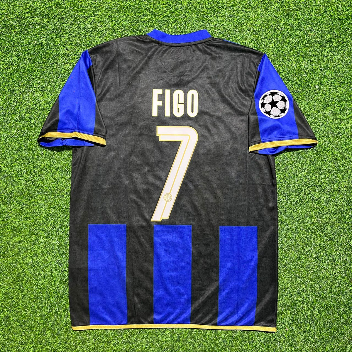 Luís Figo #7 Inter Milan 2008-09 Retro Football Jersey Kit