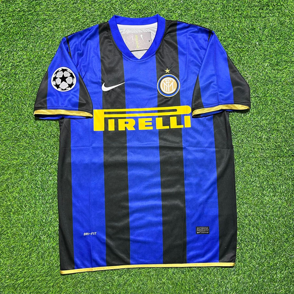 Luís Figo #7 Inter Milan 2008-09 Retro Football Jersey Kit